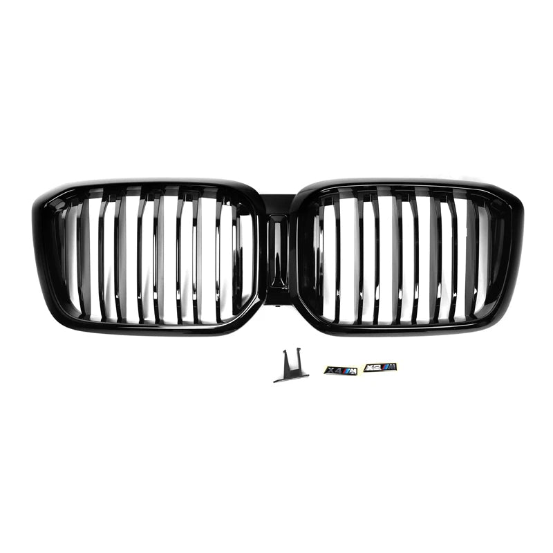 BMW X3 X4 G01 G02 & X3M X4M F97 F98 LCI Gloss Black Front Grills (2021+)