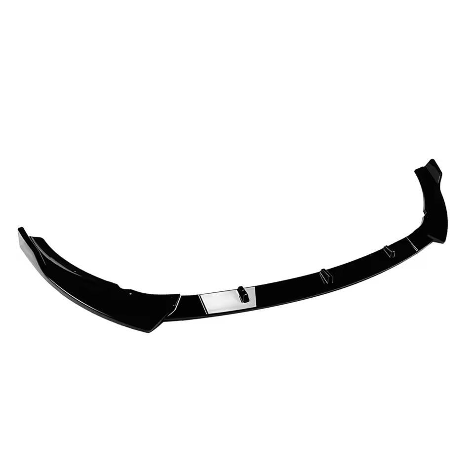 Mercedes C-Class W205 Facelift AMG Style Gloss Black Front Lip Splitter (2019-2021)