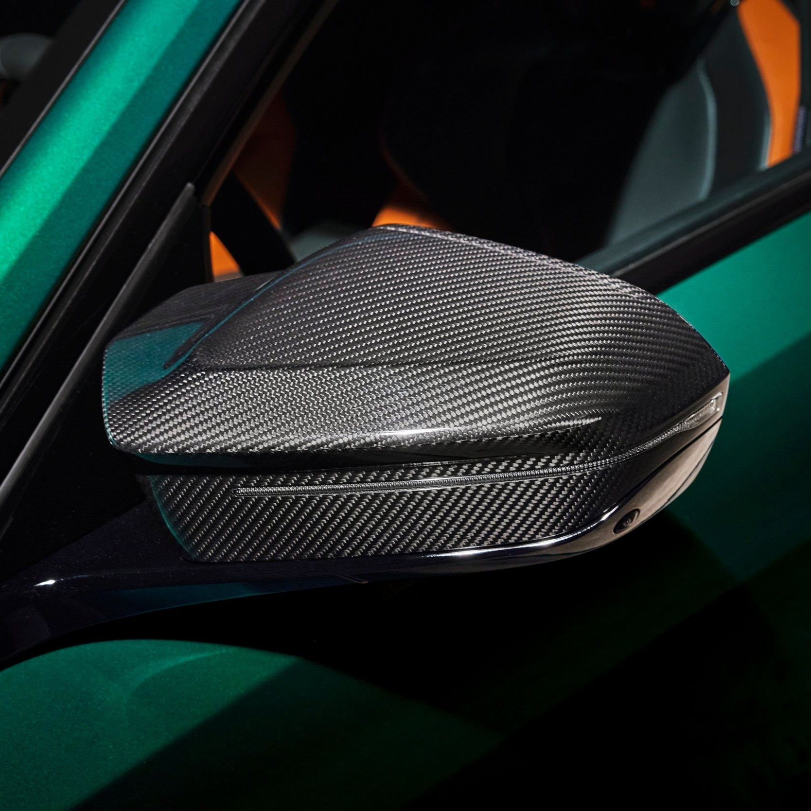 BMW 5 Series G60/G61/G70 & M5 G90/G99 M-Style Pre-Preg Dry Carbon Fibre Mirror Covers By OPTIC (2024+)