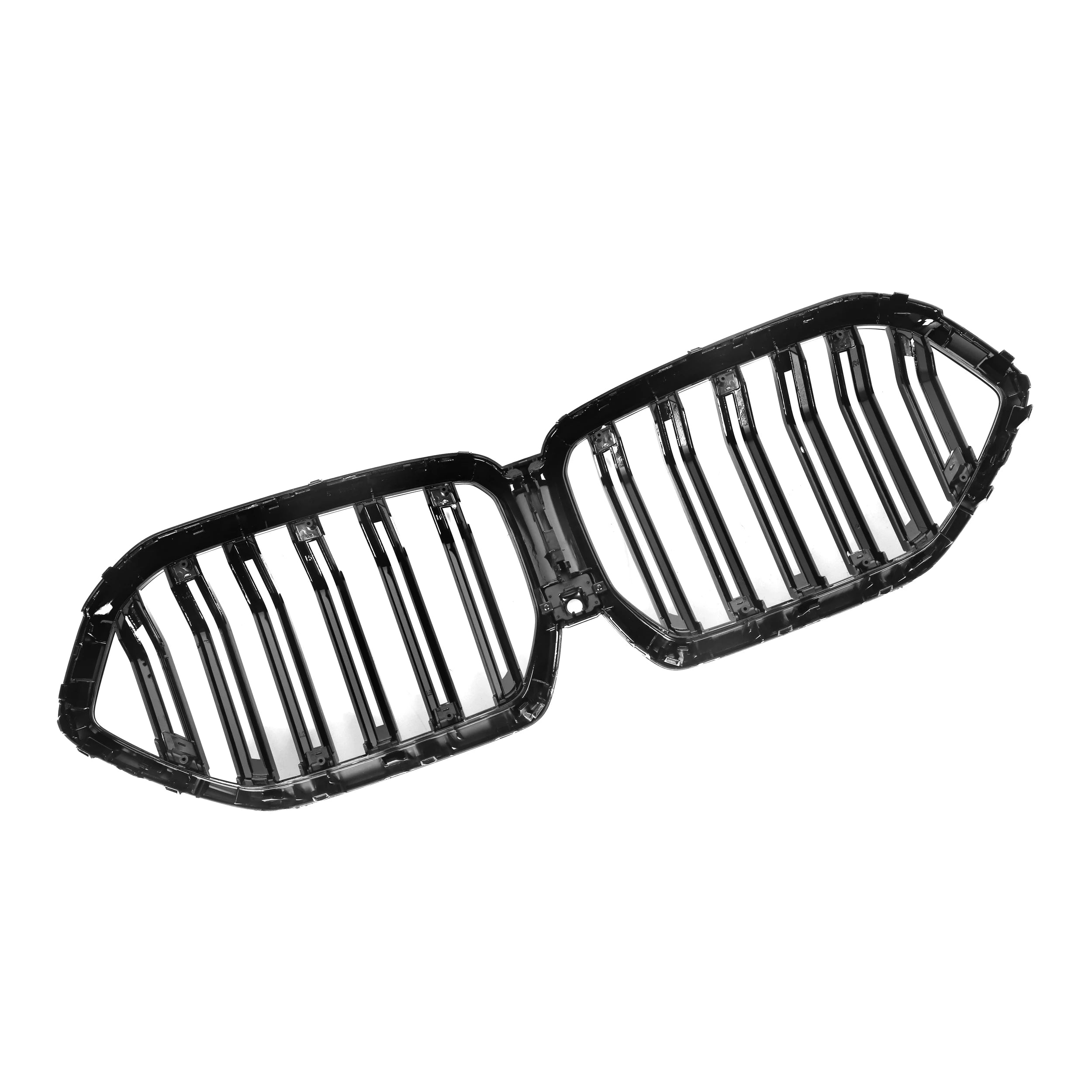 BMW X6 & X6M G06 F96 LCI Gloss Black Double Slat Front Grills (2023+)