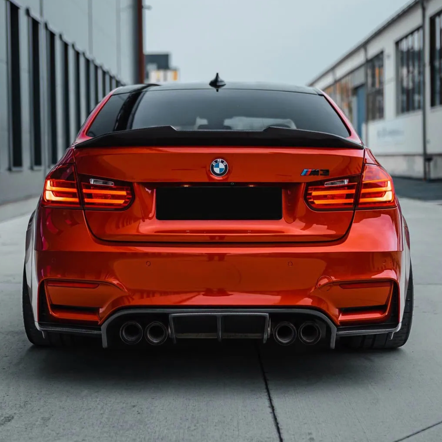 BMW 3 Series F30 / M3 F80 Pre-Preg Dry Carbon Fibre Psm Style Ducktail Spoiler By OPTIC (2014-2019)