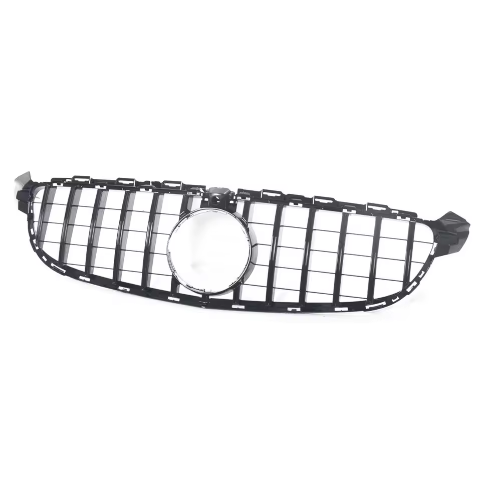 Mercedes C-Class C63 W205/C205 Gloss Black Panamericana GT Style Grill (2015-2018)