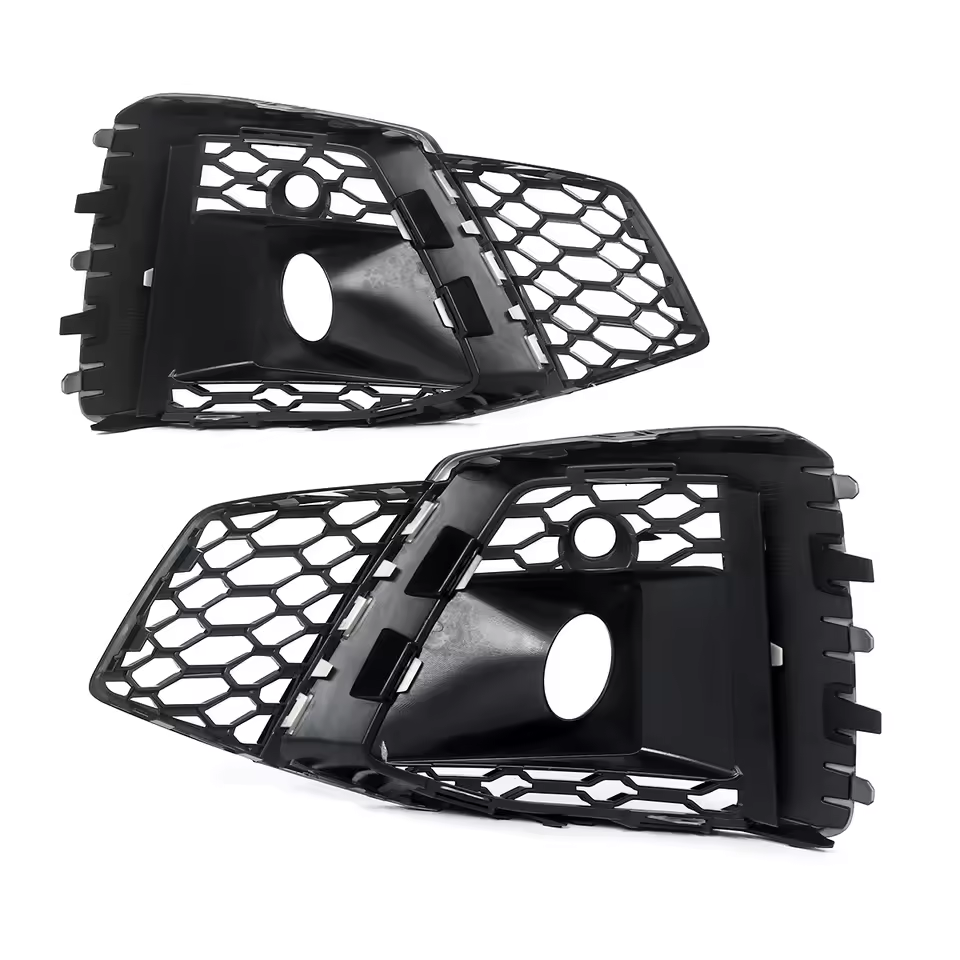 Audi A5/S5 B9.5 Gloss Black Fog Light Grills (2020-2024)