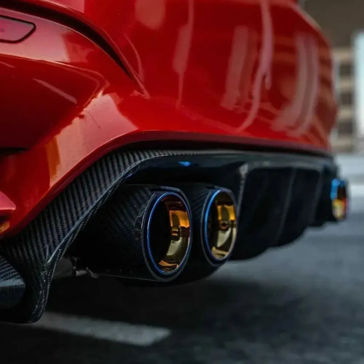 BMW 4 Series 435I/440I (F32/F33/F36) Straight Cut Carbon Exhaust Tips