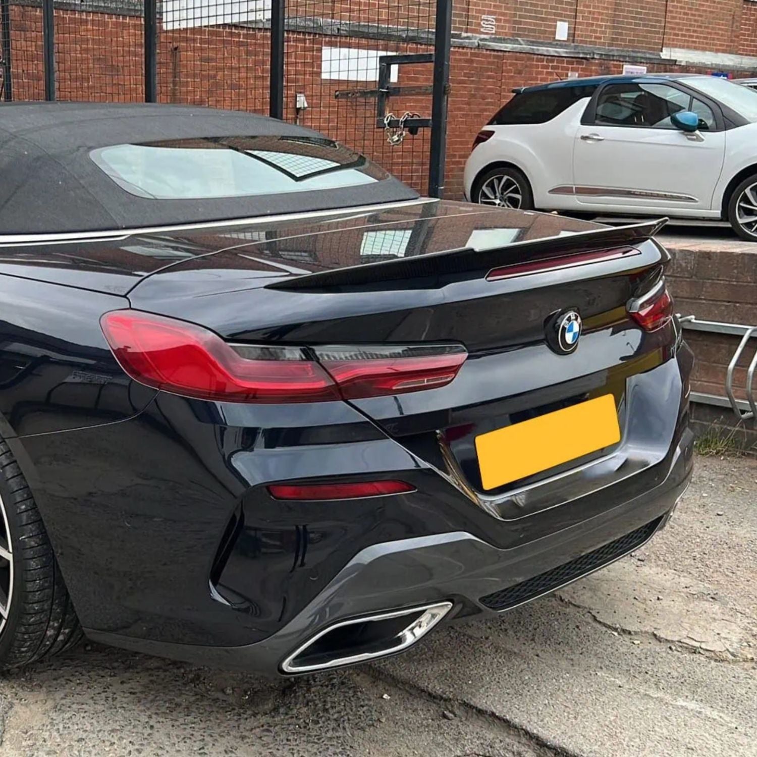BMW 8 Series G14 / M8 F91 Convertible Pre-Preg Dry Carbon Fibre V Style Rear Spoiler By OPTIC (2018+)