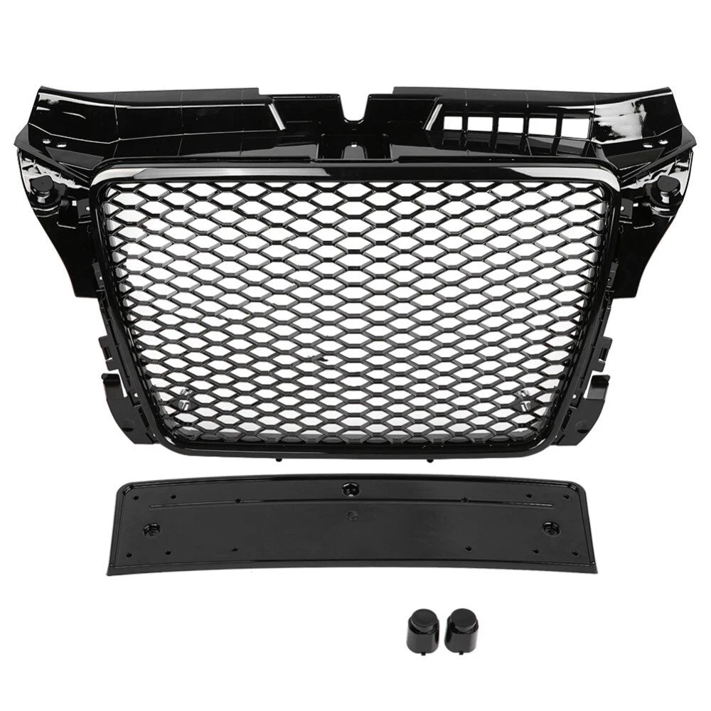 Audi A3/S3 8P RS3 Style Gloss Black Honeycomb Grill (2008-2012)