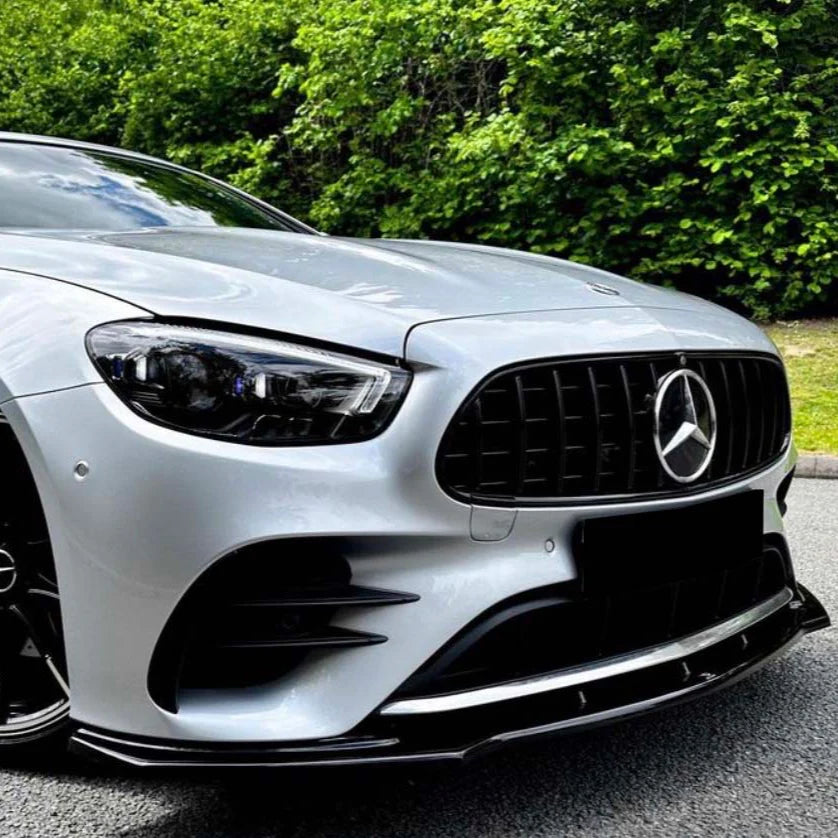 Mercedes E-Class W213 Facelift Gloss Black Panamericana GT Style Grill (2020-2023)