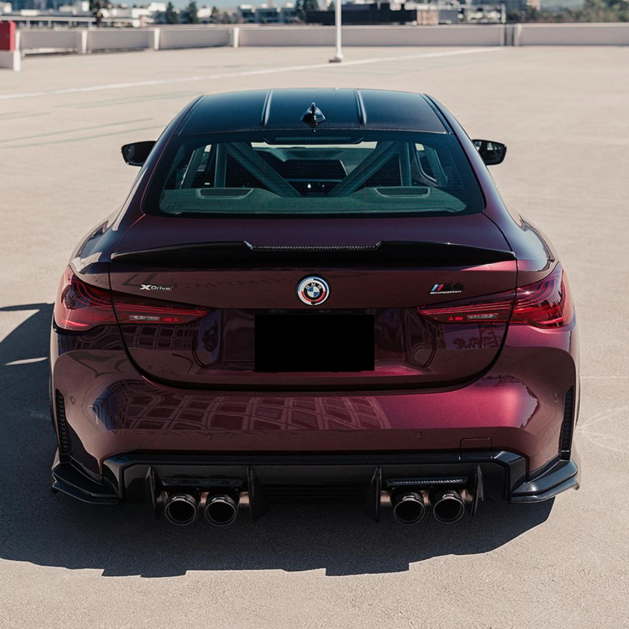 BMW 4 Series G22 / M4 G82 Pre-Preg Dry Carbon Fibre Psm Ducktail Style Rear Spoiler By OPTIC (2020+)