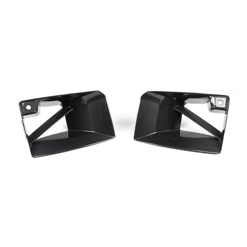 BMW M2 G87 Pre-Preg Dry Carbon Fibre Mp Style Front Bumper Ducts Covers By OPTIC (2023+)
