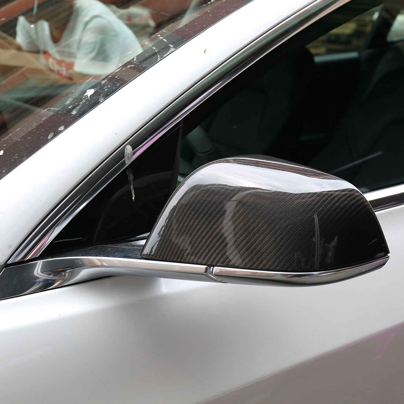 Tesla Model 3 Carbon Fibre Mirror Covers (2017-2023)