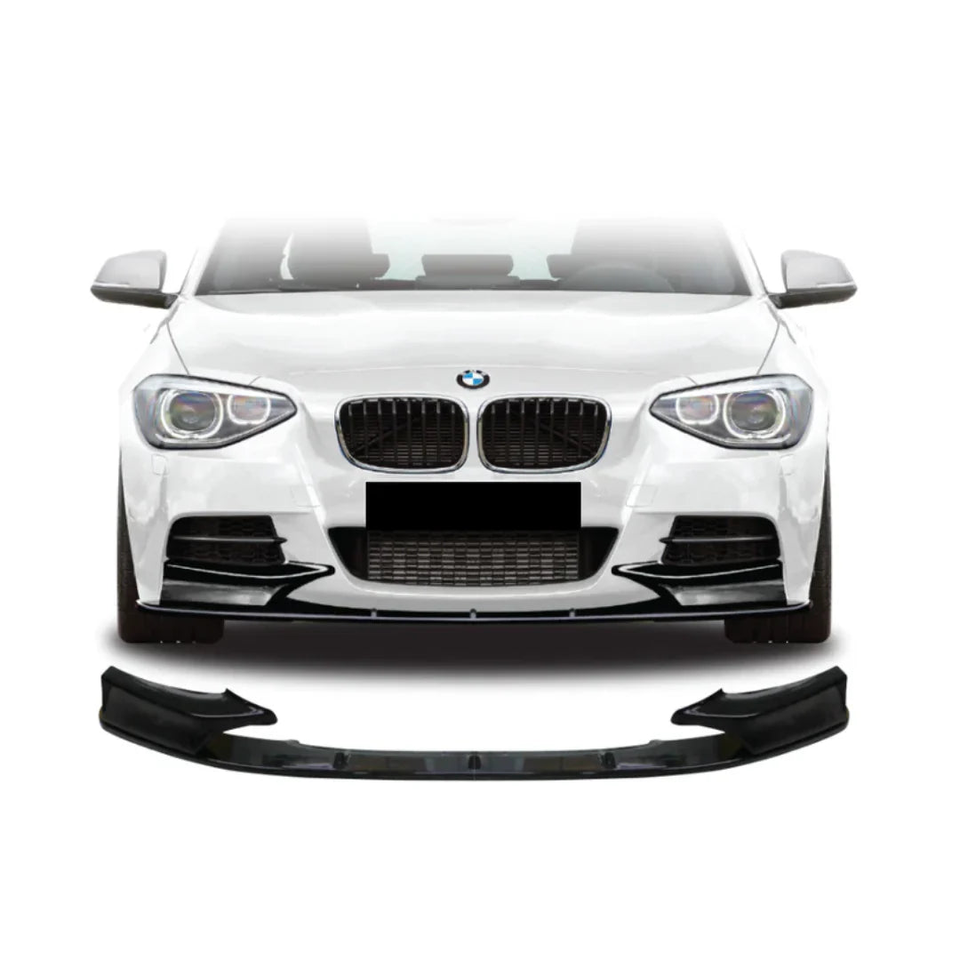 BMW 1 Series F20/F21 PRE-LCI M-Sport Gloss Black Front Lip Splitter (2011-2014)