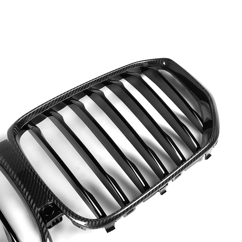 BMW X5 & X5M G05 F95 Carbon Fibre Single Slat Front Grills (2018-2023)