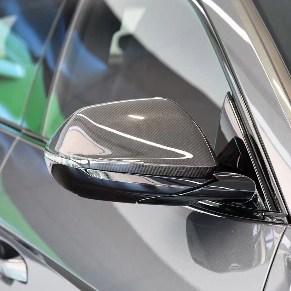 Audi Q8/SQ8/RSQ8 Pre-Preg Dry Carbon Fibre Mirror Covers (2019+) By OPTIC