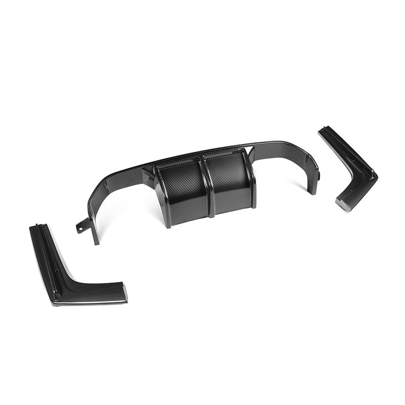 BMW M3 F80 / M4 F82 F83 3 Piece Pre-Preg Dry Carbon Fibre Gt Style Rear Diffuser By OPTIC (2014-2019)