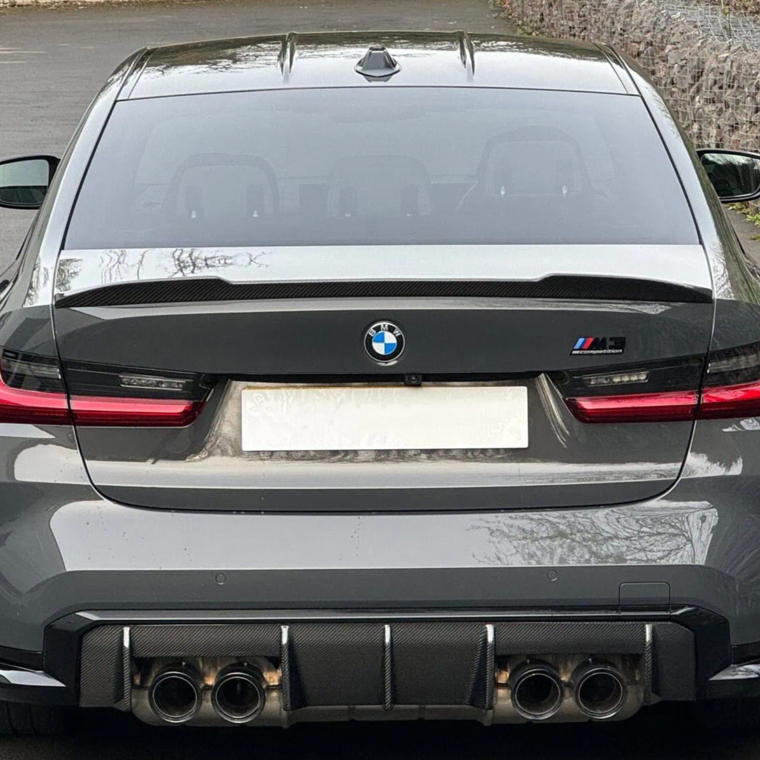 BMW 3 Series G20 & M3 G80 Pre-Preg Dry Cs Style Carbon Fibre Rear Spoiler By OPTIC (2018+)