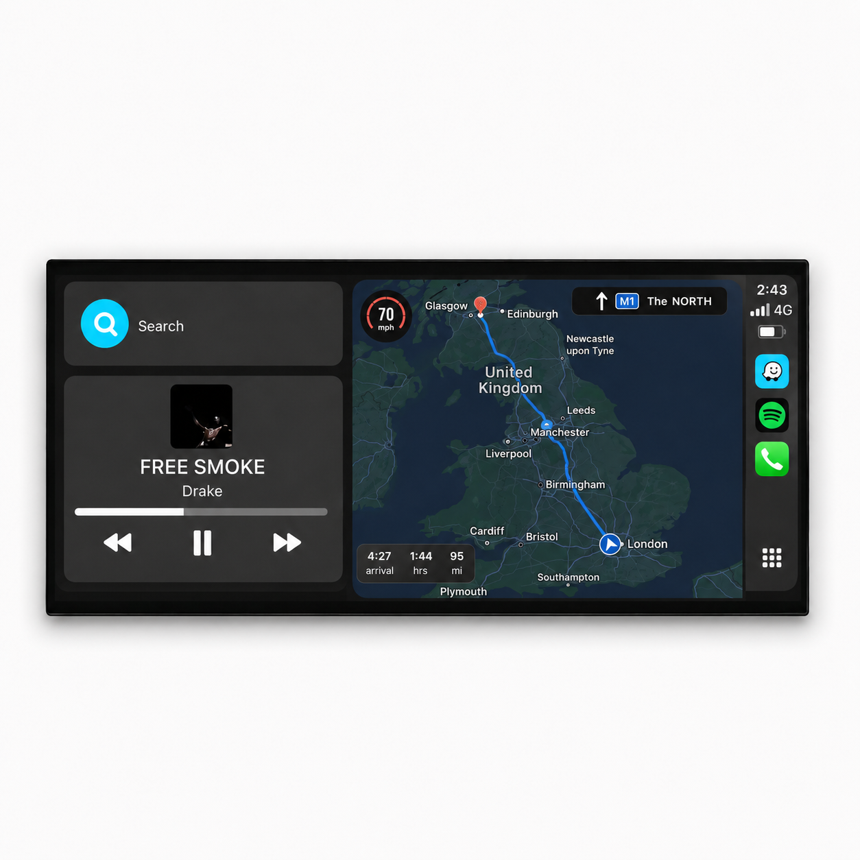 BMW X5/X6 E70/E71 | 12.3" Apple CarPlay/Android Auto Touchscreen Display | (2007-2014)