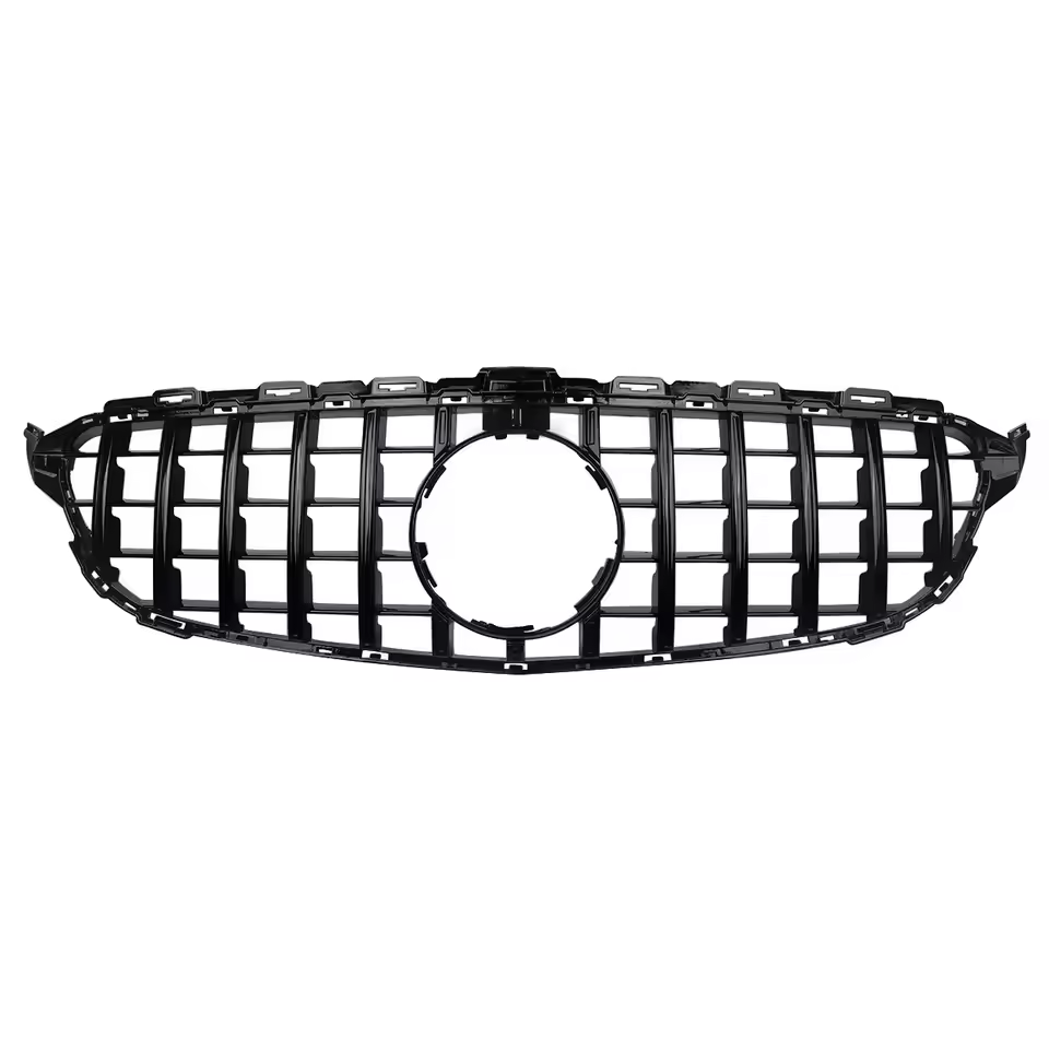 Mercedes C-Class W205/C205 Gloss Black Panamericana GT Style Grill (2019-2021)