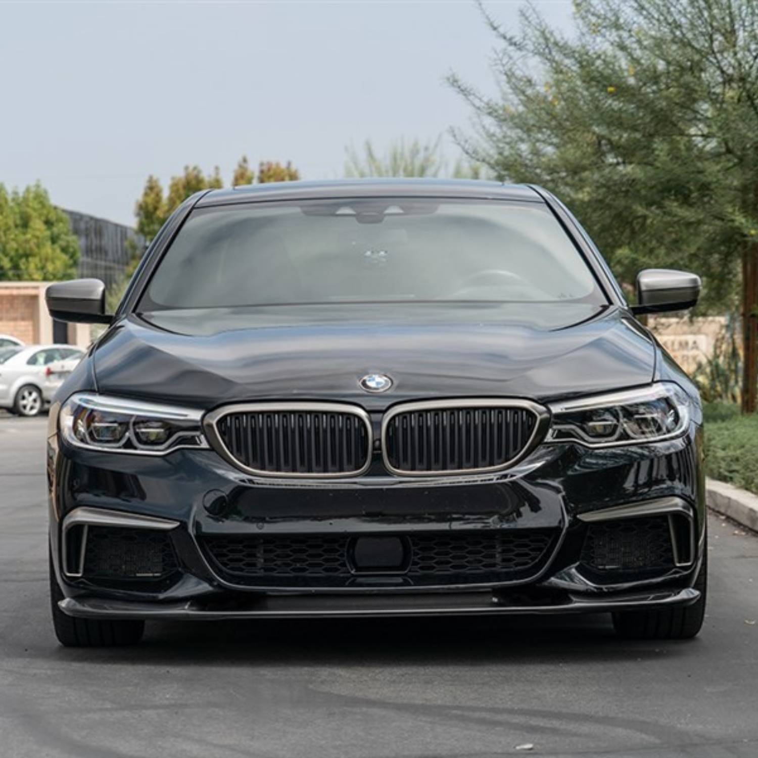 BMW 5 Series G30 M-Sport Carbon Fibre 3D Style Front Lip Splitter (2017-2020)